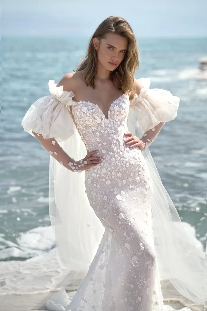 Sunrise Collection Luxury Wedding Dresses by Lee Petra Grebenau designer Serenity Dress